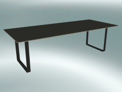 Table 70/70, 255x108cm (Noir)