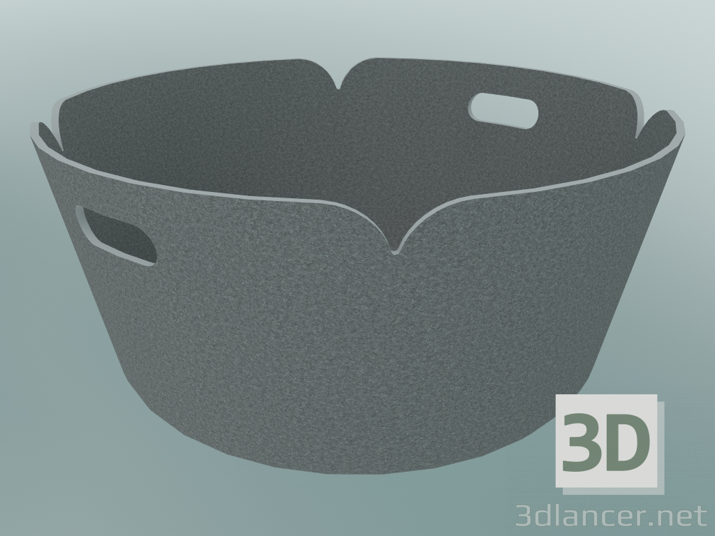 3D Modell Basket round Restore (Grau Melange) - Vorschau