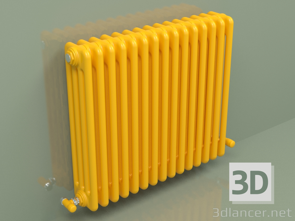 3d модель Радіатор TESI 4 (H 600 15EL, Melon yellow - RAL 1028) – превью