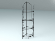 Cast iron shelves