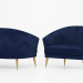 3d Sofa and armchair Settees Perla model buy - render