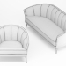 Sofa und Sessel Sofas Perla 3D-Modell kaufen - Rendern