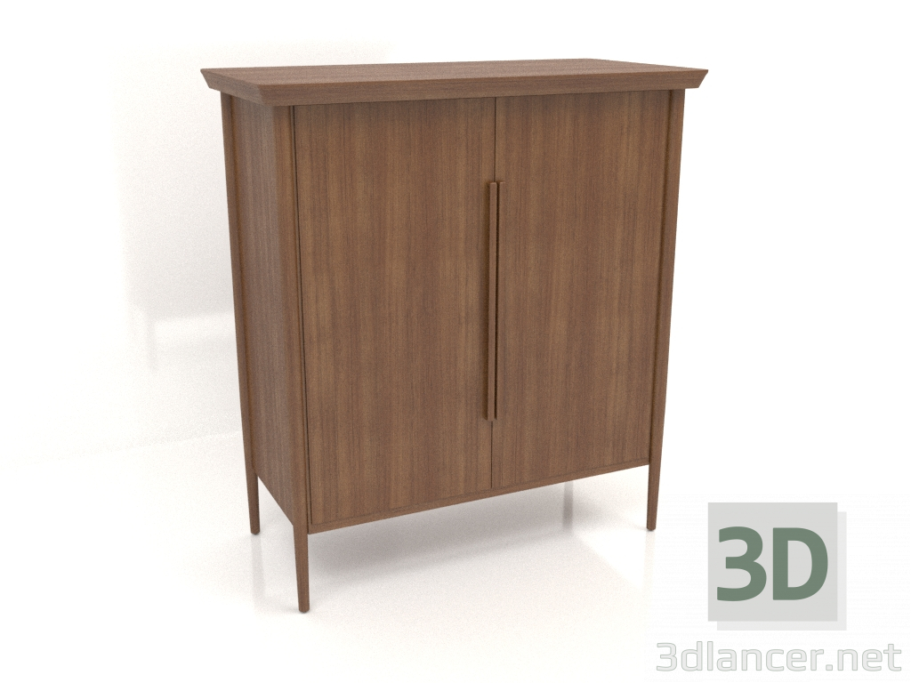 modello 3D Mobile MS 04 (1114x565x1245, legno marrone chiaro) - anteprima