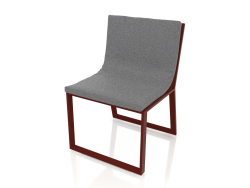 Silla de comedor (rojo vino)