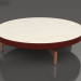 3d model Round coffee table Ø90x22 (Wine red, DEKTON Danae) - preview