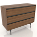 3d model Chest of drawers 1000x400 mm (light walnut) - preview