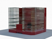 escaparate 3D modelo Compro - render