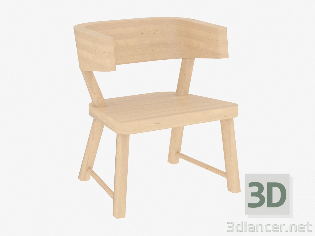 modèle 3D Chaise en bois Neo Country - preview