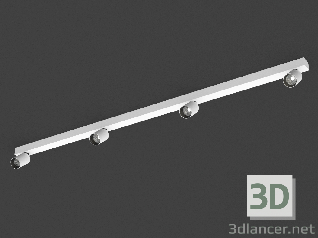 3d model La lámpara de LED (base DL18629_01 White C + DL18629 4Kit W Dim) - vista previa