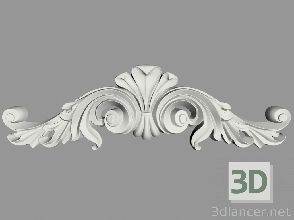 3d model Decoración de pared (f69) - vista previa