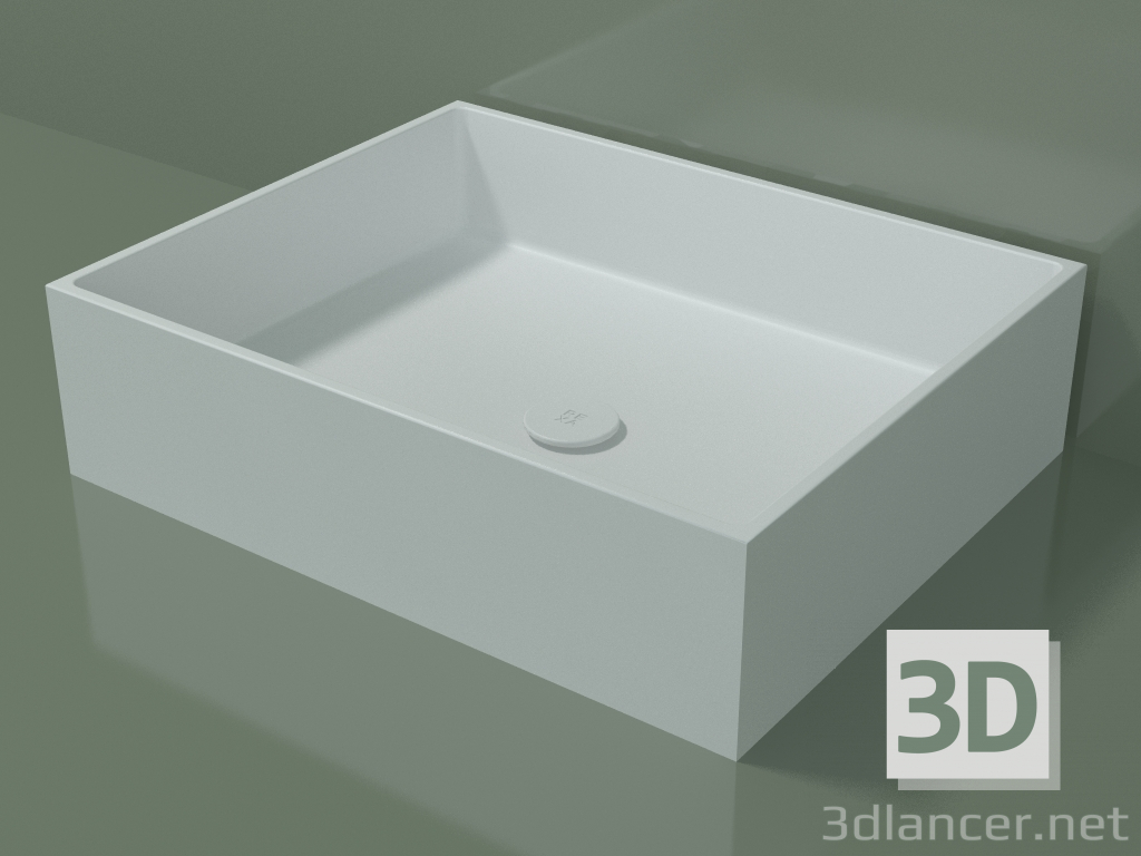 3d model Lavabo sobre encimera (01UN31301, Glacier White C01, L 60, P 48, H 16 cm) - vista previa