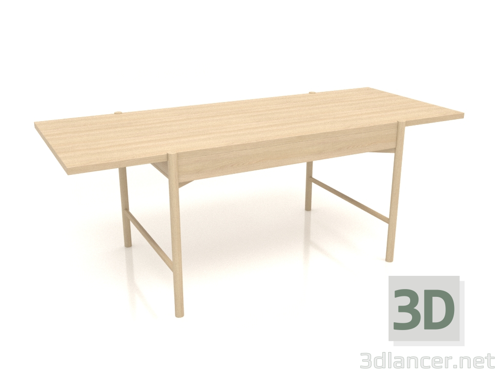 3d model Mesa de comedor DT 09 (2000х840х754, madera blanca) - vista previa