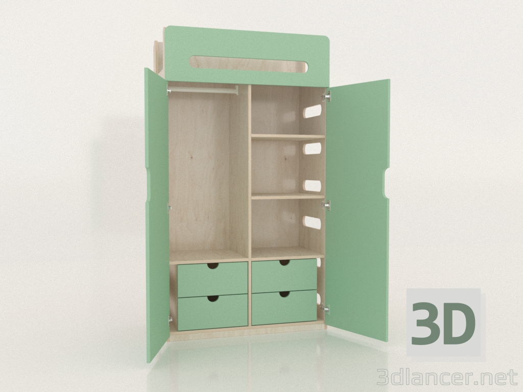 3D Modell Kleiderschrank offen MOVE WD (WMMWD1) - Vorschau