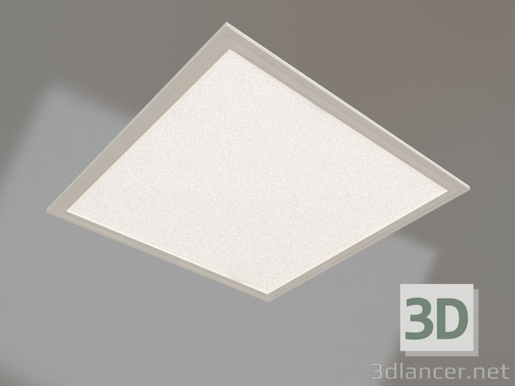 modello 3D Pannello DL-B600x600A-40W Bianco - anteprima