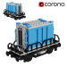 modèle 3D de Conteneur Lego Train acheter - rendu