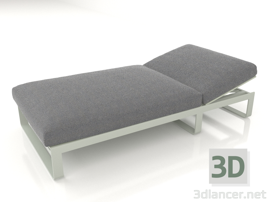 modello 3D Letto per riposo 100 (Grigio cemento) - anteprima