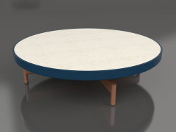 Runder Couchtisch Ø90x22 (Graublau, DEKTON Danae)