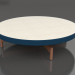 3d model Mesa de centro redonda Ø90x22 (Gris azul, DEKTON Danae) - vista previa