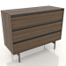 3d model Chest of drawers 1000x400 mm (lightened ash walnut) - preview