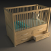 Modelo 3d Cama infantil - preview