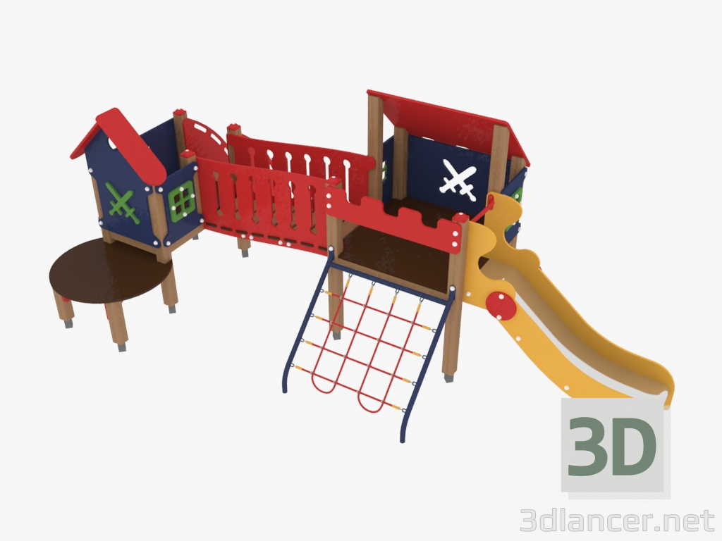 3d model Children's play complex (4205) - preview