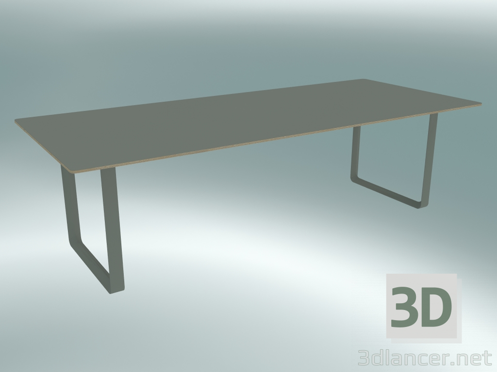 Modelo 3d Mesa 70/70, 255x108cm (Cinza) - preview