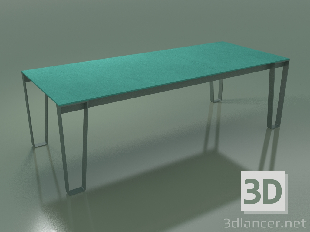 3d model Mesa de comedor al aire libre InOut (933, ALLU-SA, listones de piedra de lava esmaltada turquesa) - vista previa