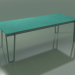 modèle 3D Table à manger d'extérieur InOut (933, ALLU-SA, lattes en pierre de lave émaillée turquoise) - preview