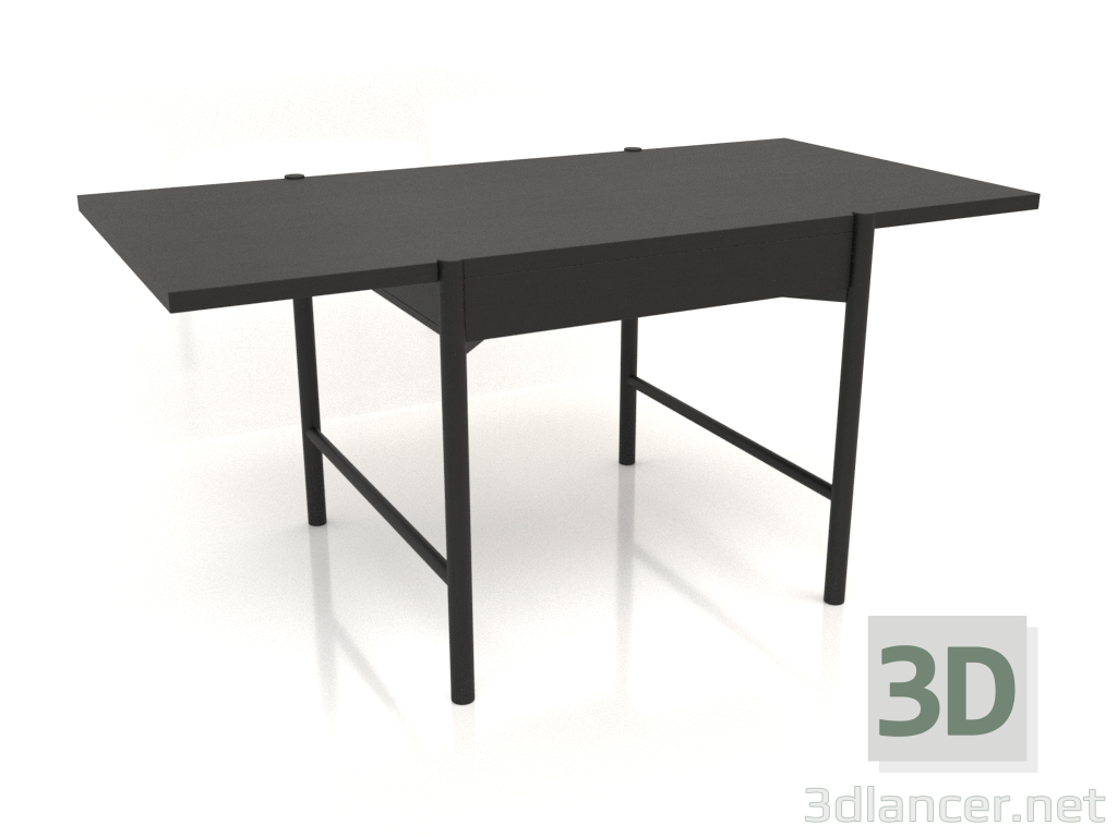 modello 3D Tavolo da pranzo DT 09 (1600x840x754, legno nero) - anteprima