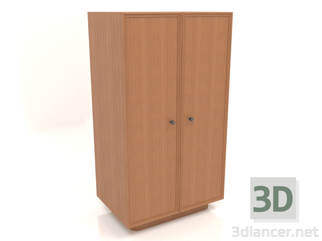 3D modeli Gardırop W 04 (602x400x1082, ahşap kırmızı) - önizleme