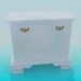 modèle 3D Commode blanche - preview