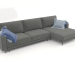 3D Modell DIAMOND Sofa mit Schlafplatz - Vorschau