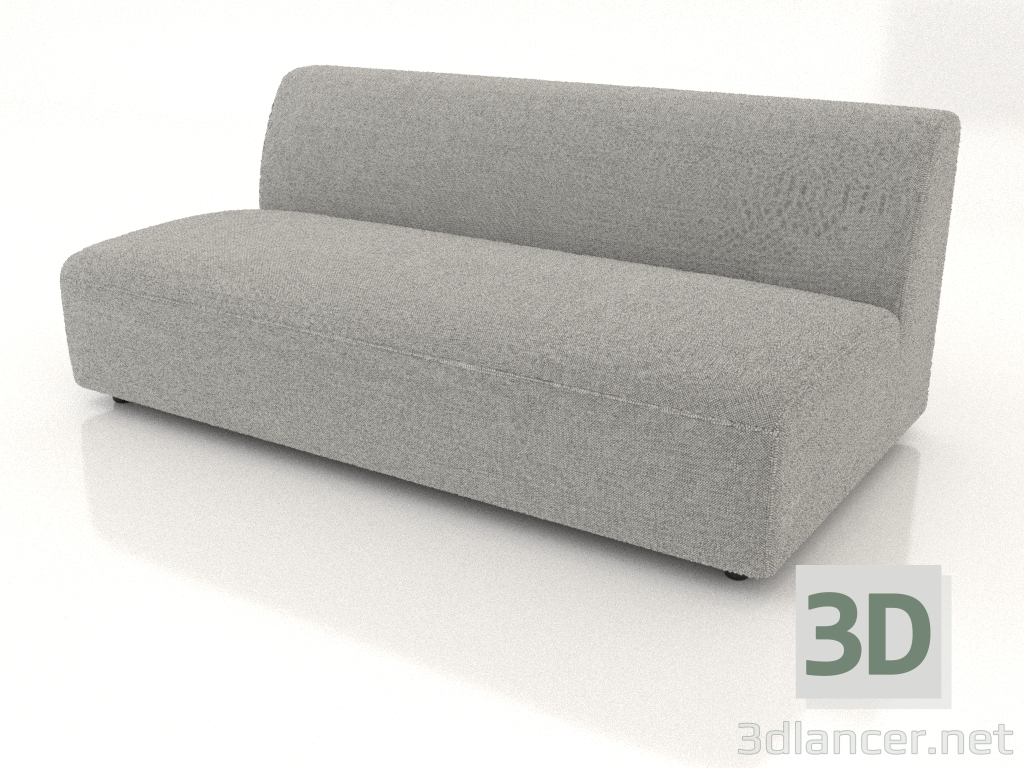 3D Modell Sofamodul 2 Sitze (L) 166x90 - Vorschau