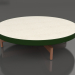 3d model Round coffee table Ø90x22 (Bottle green, DEKTON Danae) - preview