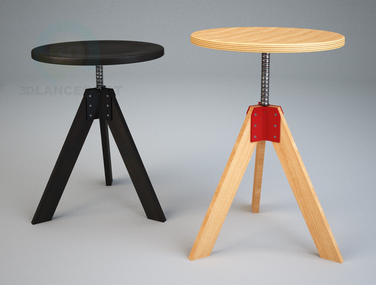 modèle 3D Tabouret de Zanotta_Giotto - preview