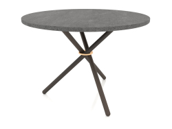 Table basse Daphné (Béton Foncé, Chêne Foncé)