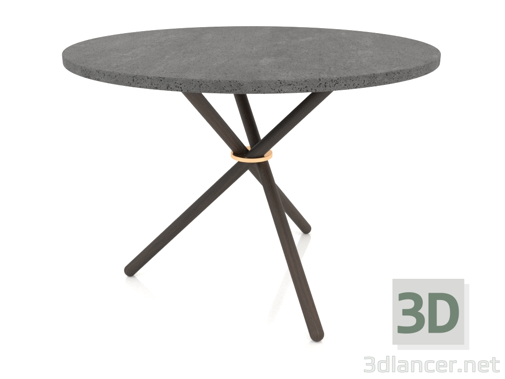 3d модель Стіл кавовий Daphne (Dark Concrete, Dark Oak) – превью