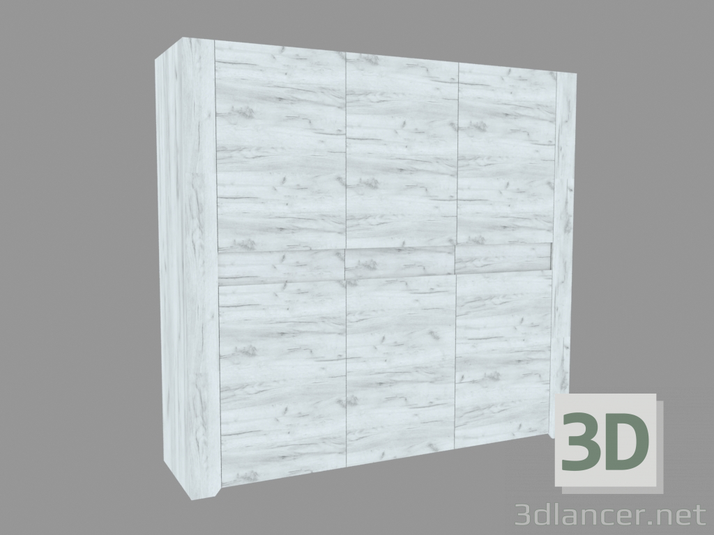 3d model Wardrobe 3D (TYPE 22) - preview