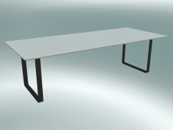 Стол 70/70, 255x108cm (White, Black)