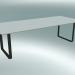 3d model Table 70/70, 255x108cm (White, Black) - preview