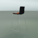 3d model Bar chair 0478 (on a sled, with a front upholstery, polypropylene PO00109) - preview