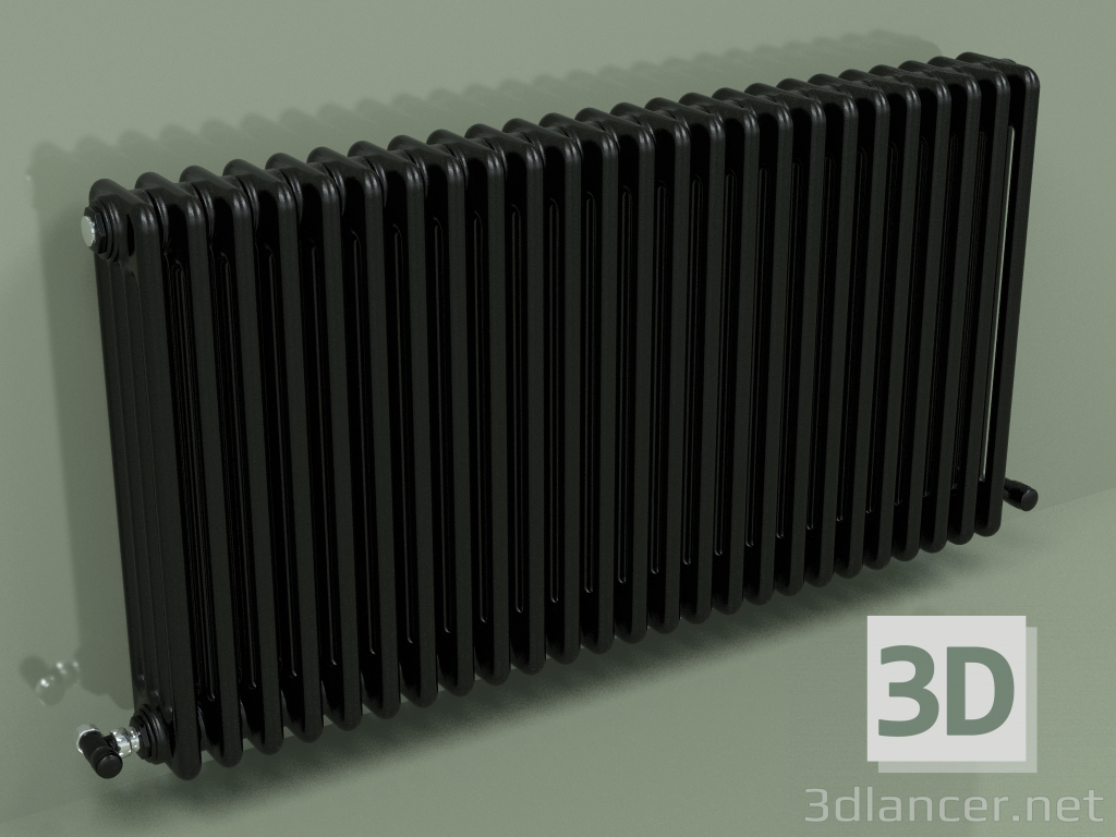 Modelo 3d Radiador TESI 4 (H 600 25EL, Preto - RAL 9005) - preview