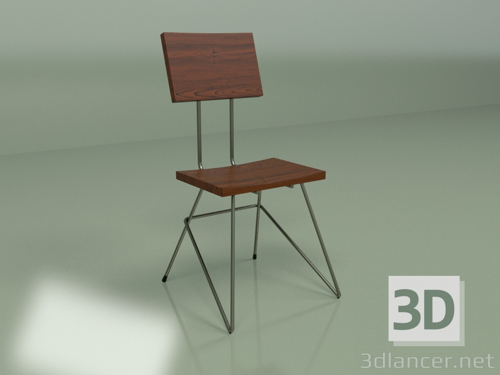 modèle 3D Chaise Henry en épingle à cheveux - preview