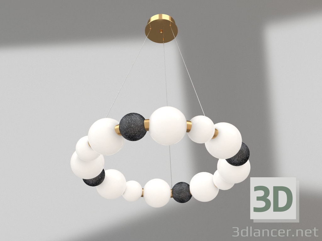 3d model Colgante Moni negro (07627-60.19) - vista previa