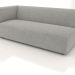 3d model Sofa module 2 seats (L) 183x90 with an armrest on the left - preview