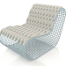 3d model Sillón club (gris azul) - vista previa