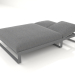 3d model Cama lounge 140 (Antracita) - vista previa