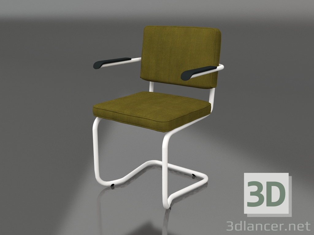 modello 3D Sedia Ridge Rib Kink (Verde) - anteprima