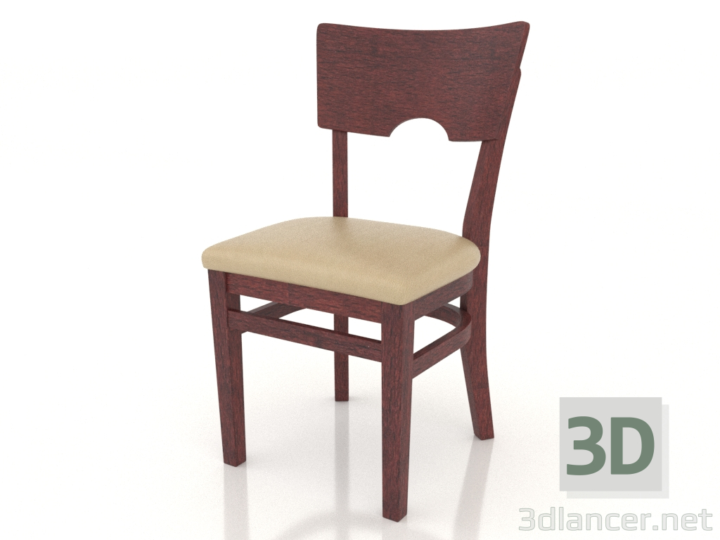 Modelo 3d Cadeira York (cereja madura) - preview