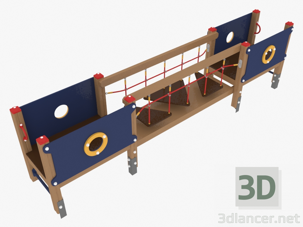 3d model Children's play complex (4207) - preview